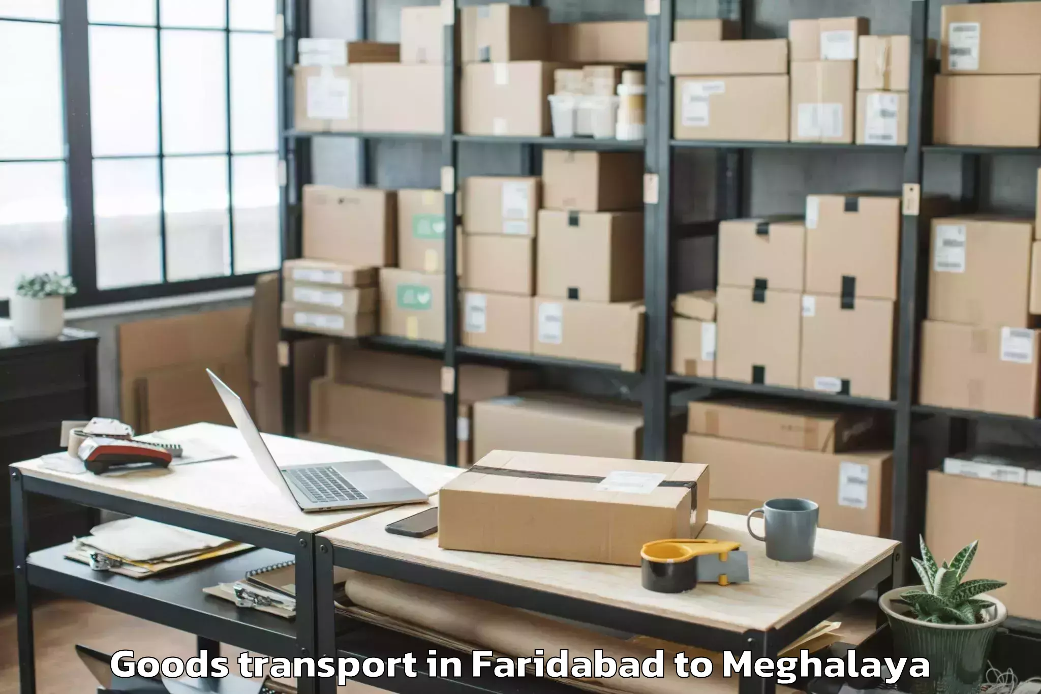 Hassle-Free Faridabad to Rongjeng Goods Transport